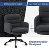 Ralex-chair Office Chairs Faux Cashmere Desk Chair with Adjustable Height