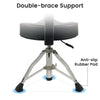 Drum Stool, Hydraulic Drum Throne with Ergonomic Backrest – Adjustable