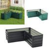 Outdoor Garden Metal Raised Vegetable Planter Flower Trough Herb Grow Bed Box