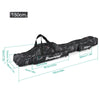 3 Layers Fishing Bag Portable Folding Fishing Rod Storage Bag for D9C4