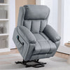 Lift Chair Riser and Recliner Chair with Vibration Massage, Heat, Grey