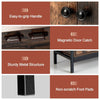 Industrial Storage Cabinet Sideboard Buffet Organizer 3-Tier Side Rack & 2-Door