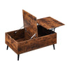 Brown Coffee Table Lift Up Top With Storage Living Room Home Office