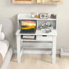 Compact Computer Workstation Home Office Desk with Open Shelf