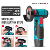 Free 1200mAh battery 300W Mini Angle Grinder Rechargeable Grinding Tool Grinding