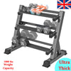 Dumbbell Rack Storage Stand Hex Weight Heavy Duty 3 Tier Wide Home Gym Fitness