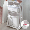 Rolling Laundry Sorter Cart Washing Basket Clothes Hamper Storage Bin On Wheels