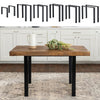 Set of 2 Industrial Table Parts Black Metal Table Legs Office Bench Worktop Desk