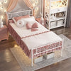 Single Bed, 3ft Metal Bed Frames with Headboard Premium Steel Slat Support