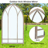Large Garden Mirror Arch Metal Frame Hanging Wall Mounted Vintage Window Style