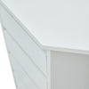 Dressing Table White Corner Desk Makeup Vanity Table Drawers Stool Dresser Room