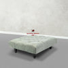Square Coffee Table Chesterfield Upholstered Footstool Pouffe Foot Stool Seat
