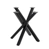 Industrial Dining Table Legs Metal Table Stand DIY Furniture X Cross Frame Legs