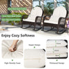 Outdoor Patio Rattan Chair Wicker Sturdy Rocking Armchair Garden Furniture Set