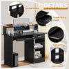 Home Office Computer Desk w/ Keyboard Tray 1 Drawer Storage Shelf MDF PC Desk