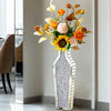 Shiny Tall Floor Vase Sparkly Crushed Diamond Glitter Flower Pot Floor Vase Deco