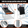 Foldable Double Shot Basketball Arcade Game Free-Throw Basketball Challenge Game