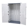 Plastic Garden Storage Shed Outdoor Storage House Tool Shed 130x75x190cm Large