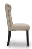Dining Chairs Set of 2 Button Tufted Upholstered Dining Chairs with Wing Design