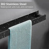 Black Towel Handles Bathroom Hardware Set Matte Black Towel Rack Set Robe Hook