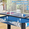 6-In-1 Combo Game Table Set Party Multi Game Table w/ Basketball & Billiards