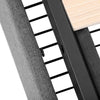 Upholstered Bed Frame Double Bed with Drawers Storage Headboard LED Lights Grey