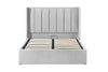 Brand New Double Size Bed Frame, with Lift Up Storage, Stunning Grey Fabric!