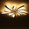 78cm 6 Speed V-Shape LED Ceiling Fan Light 3 Color Dimmable Fan Lamp w/Remote