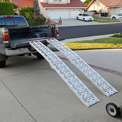 200KG Steel Bike Ramp Truck Folding Motorcycle Powersports Loading Ramps Access