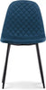 Dining Chairs Velvet Set Padded Seat Metal Leg Kitchen Chair Home Office