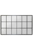 Extra Large Black Window Leaner - Wall Mirror 79" X 47" 200 x 120cm MirrorOutlet