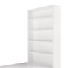 White Manicure Nail Table Wooden Desk Mobile Rolling Workstation Shelves Storage