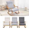 Scandi Fabric Armchair Upholstered Solid Wood Frame Single Sofa Accent Chair NEW