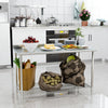 Kitchen Work Table Commercial Catering Bench Utility Stainless Steel Backsplash