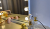 LED Hollywood Makeup Mirror Large Vanity Light Mirror with 15 Dimmable LED Bulbs