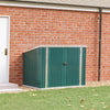 Galvanized Steel Garbage Bin Storage Shed Garden Dustbin House Pent Roof Outdoor