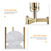 3 Tier LED Floor Lamp Industrial Tall Lamp Bedroom Reading Office w/Marble Shelf