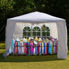 Heavy Duty 3x3M Gazebo Waterproof Garden Canopy Marquee Party Tent w/Sides-Cheap