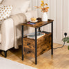 HOOBRO Coffee Table Side Table Bedside Table with Charging Station Nightstand