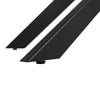 Extendable Dining Table 120-160x80x76.5cm, White Marbled MDF, Black Crossed Legs