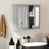 Bathroom Wall Cabinet 2-Tier Medicine Cabinet Storage Organizer with Mirror