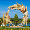 Dual-Hexagon Wooden Wedding Arch Backdrop Stand Archway Boho Party Arbor