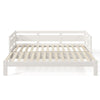 3FT Daybed Cabin Bed, Single Sofa Guest Bed, Pull out Trundle Wooden Bed