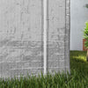 6.5' x 6.5' x 6.5' Garden Garage Storage Tent Steel Frame Waterproof, Grey