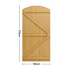 Privacy Wooden Garden Gate Pedestrian Fence Gate Porch Decorative Fence Panel