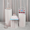 Folding Round Paper Pedestal Plinth Wedding Party Table Flower Stand Centerpiece