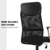 Ergonomic Home Office Study Chair Computer Desk Chair with Back Support & Wheels
