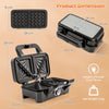 Sandwich Maker 3 in 1 Breakfast Maker w/ 5-gear Temperature Control