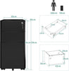 Metal File Cabinet with 3 Lockable Drawer Mobile Filing Cabinets for Home Office