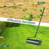 53CM Garden Manual Lawn Aerator Rolling Aerator Lawn Tool Push Grass Aeration